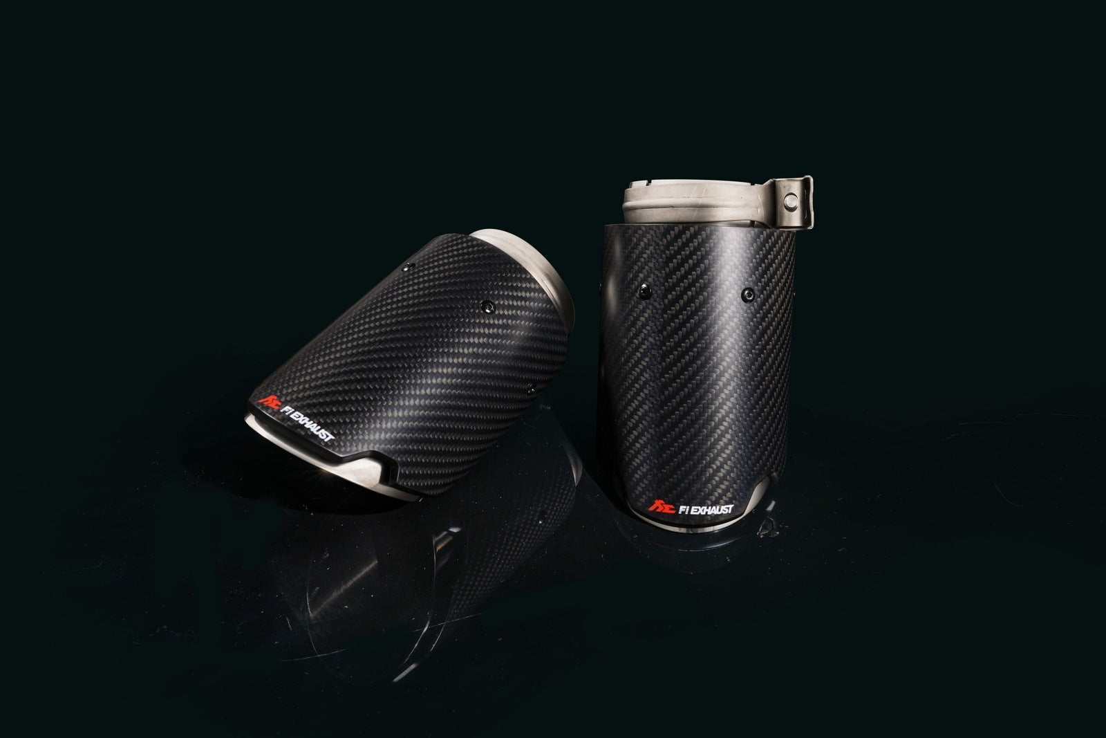 Fi Exhaust Front Pipe + Mid Y-Pipe + Valvetronic Titanium Muffler + Quad Titanium Tips with Carbon Fiber + Fi PRO App Remote OBDII - Porsche 9YA.1/ 9YA.2 Cayenne 3.0T 2018-Up Titanium Signature Series