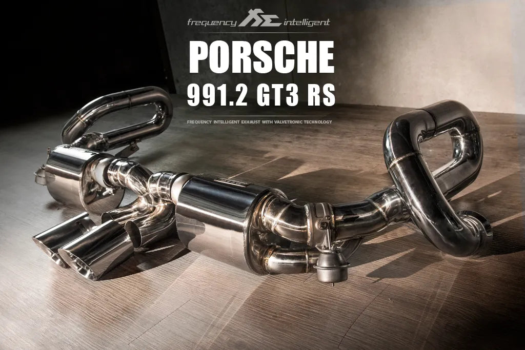 Fi Exhaust Valvetronic Muffler + Dual Silver Tips Retains OEM Valve Settings - No Remote - Porsche 991.1/ 991.2 GT3/ RS 2013-2019