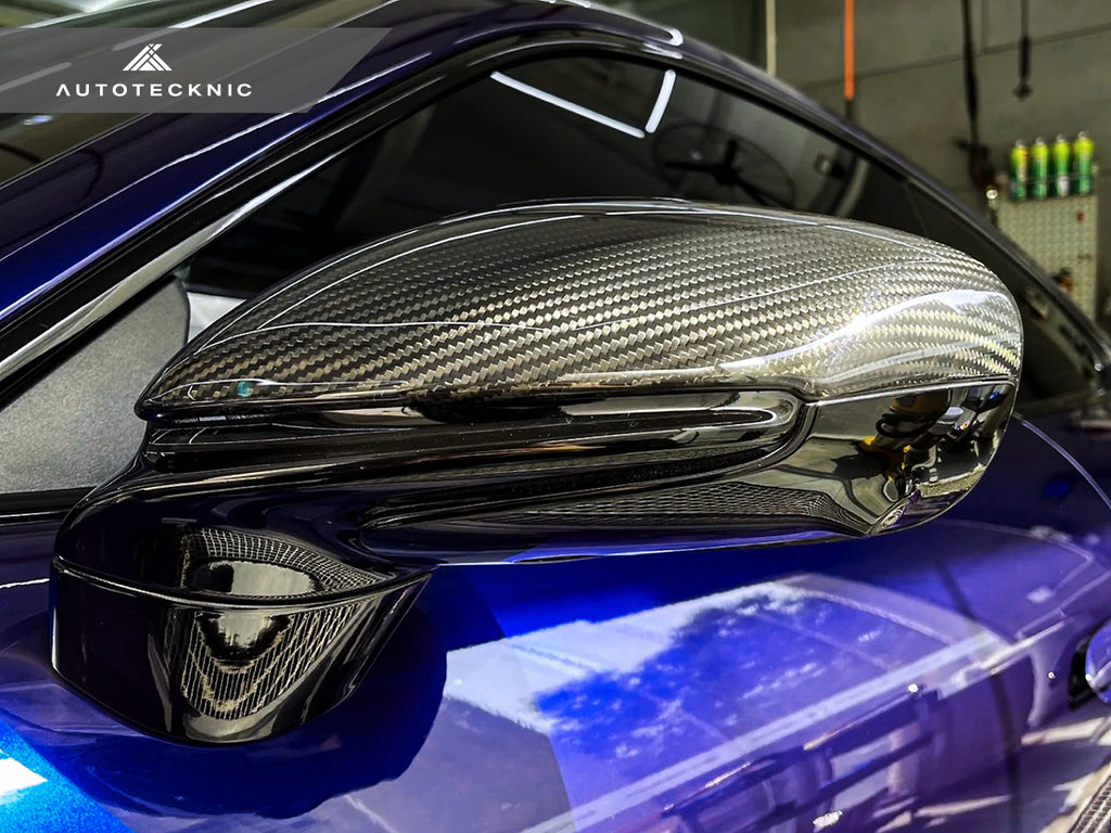 AutoTecknic Replacement Dry Carbon Mirror Covers - Porsche 992