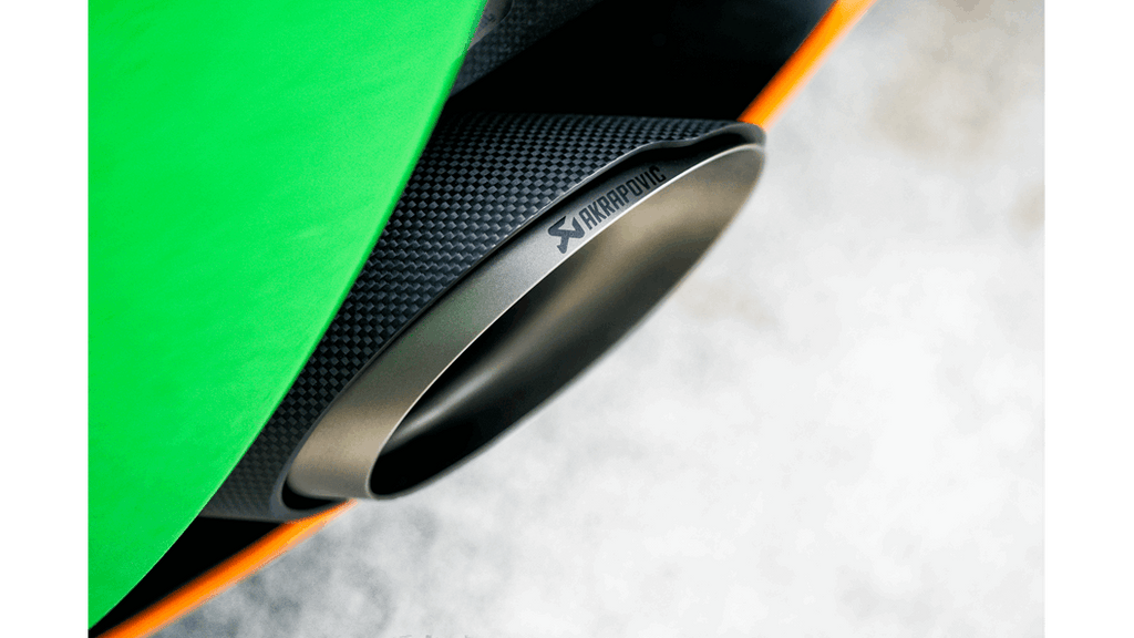 Akrapovic Slip-On Titanium Exhaust System with Carbon Tail Pipe Set - McLaren 540C / 570S Spider / 570GT