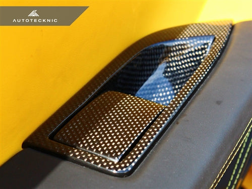 AutoTecknic Carbon Fiber Interior Door Handle Set - Ferrari 458 Italia/ 458 Spider