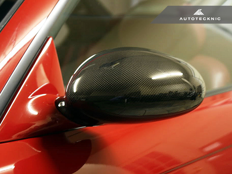 AutoTecknic Replacement Carbon Fiber Mirror Covers - BMW E46 M3