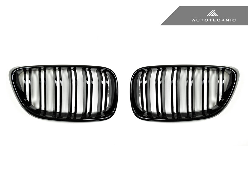 AutoTecknic Dual-Slats Glazing Black Front Grille Set - F22 2-Series | F87 M2