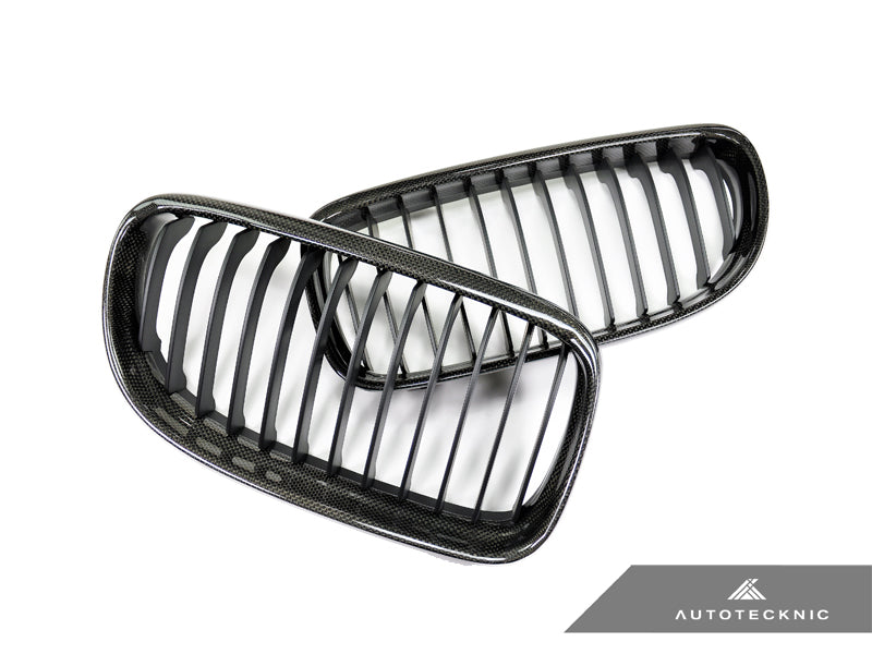 AutoTecknic Carbon Fiber Front Grille Set - E90/ E91 3-Series LCI