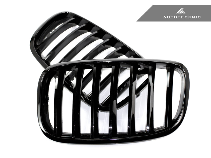 AutoTecknic Glazing Black Front Grille Set - E70 X5 / X5M | E71 X6 / X6M