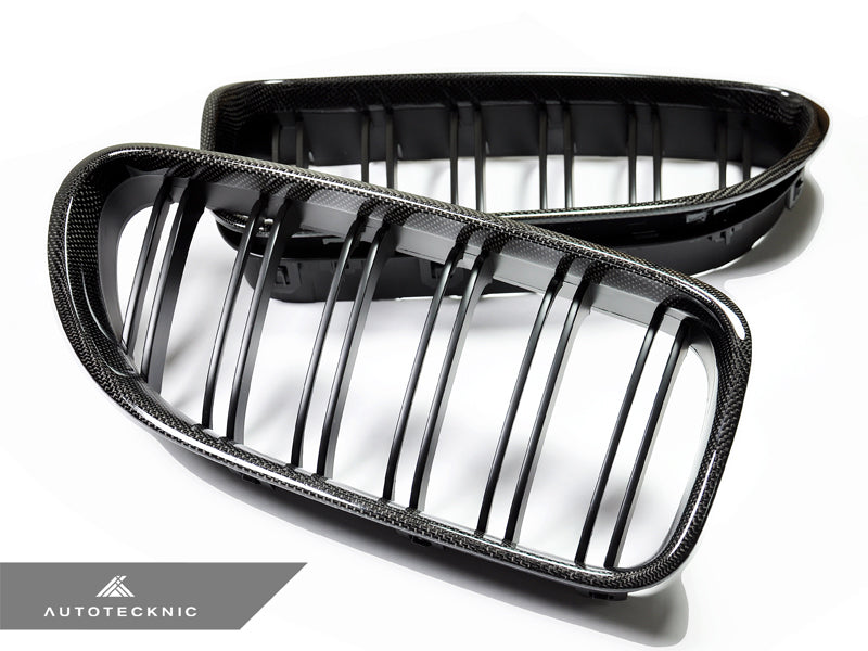 AutoTecknic Dual-Slats Carbon Fiber Front Grille Set - F06 Gran Coupe / F12 Coupe / F13 Cabrio | 6 Series & M6
