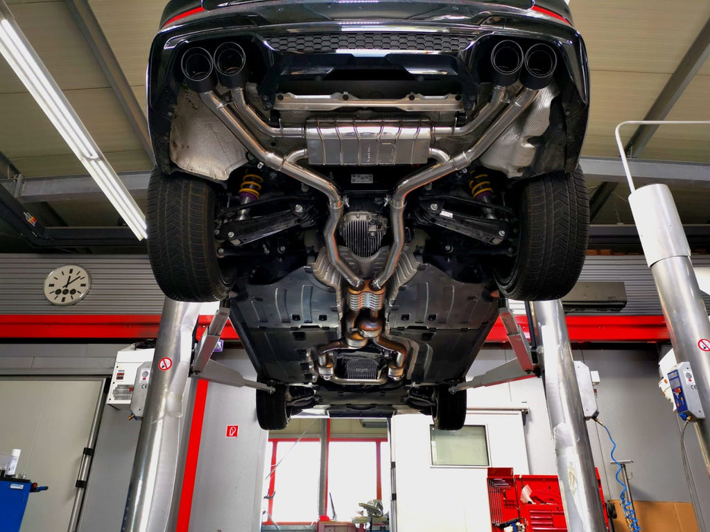 Capristo Exhaust System with OPF Delete Mid Pipes & Carbon Fiber Tips - BMW F97 X3M Competition