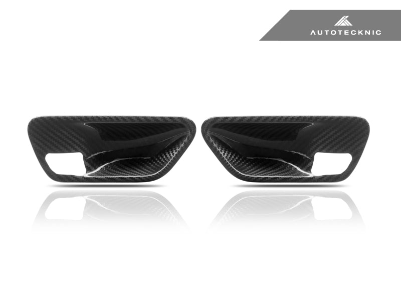 AutoTecknic Dry Carbon Interior Door Handle Trim Set - BMW F-Chassis