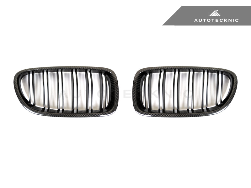 AutoTecknic Carbon Fiber Dual-Slats Front Grille Set - F10 5-Series | M5