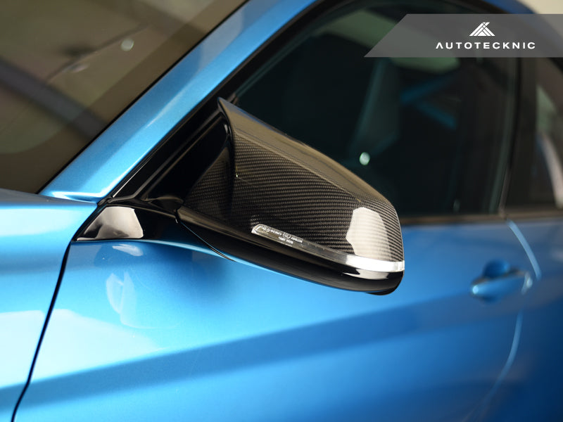 AutoTecknic Replacement Version II M-Inspired Dry Carbon Mirror Covers - F87 M2 | F22 2-Series | F30 3-Series | F32/ F36 4-Series