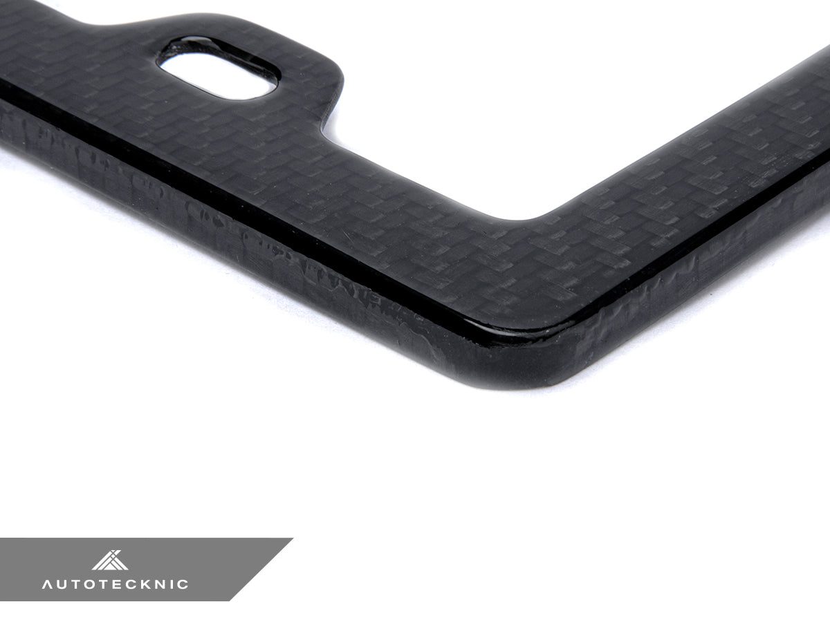 AutoTecknic Dry Carbon Fiber License Plate Frame AutoTecknic USA