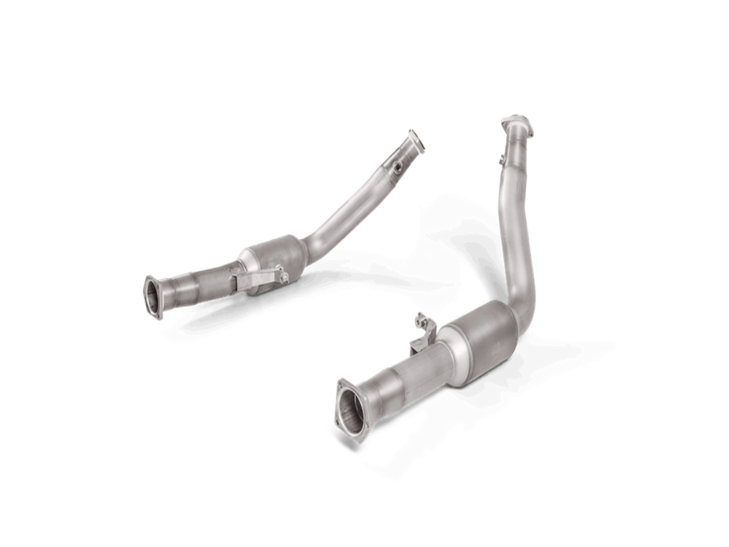 Akrapovic Stainless Catted Downpipe Set - W463 G63 AMG