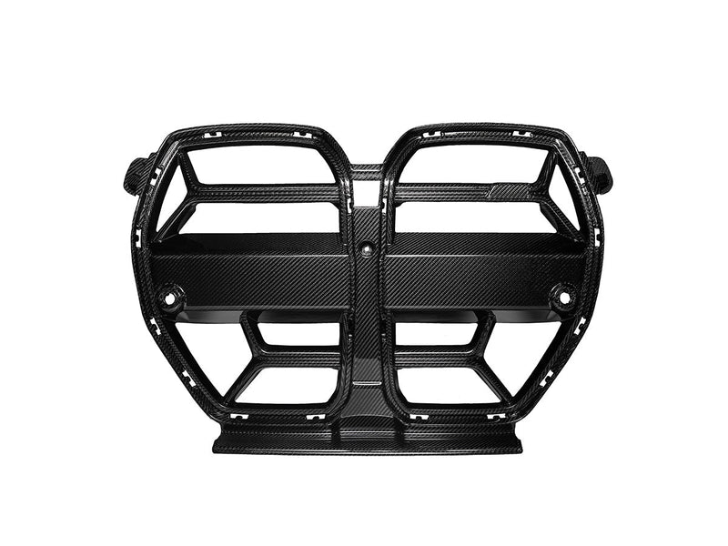 AutoTecknic Competizione Sport dry carbon front grille on a BMW G80 M3