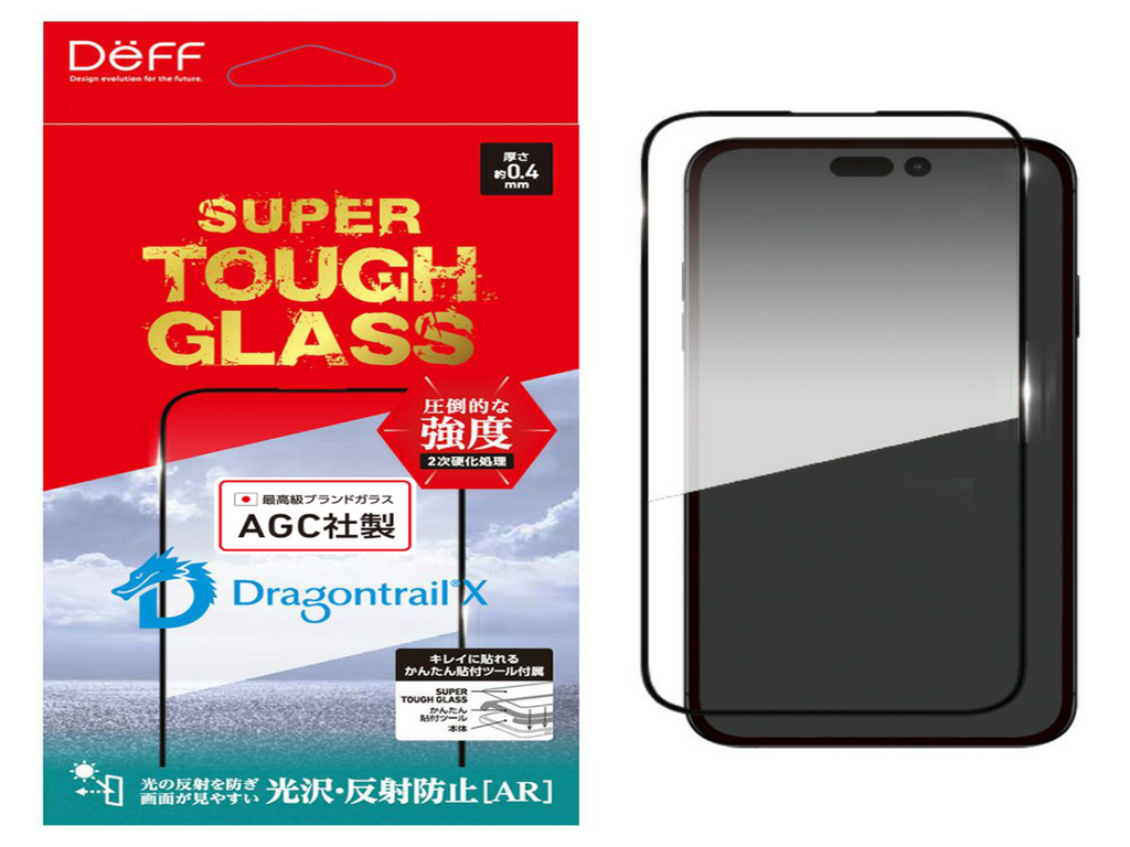 DËFF SUPER TOUGH GLASS for iPhone 15 Pro Max Ant-Reflection