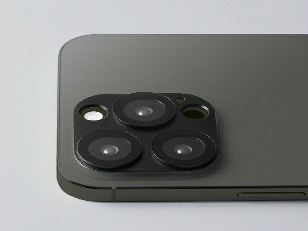 Dëff Premium Hybrid Camera Lens Cover for iPhone 15 Pro / 15 Pro Max - Black