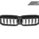 AutoTecknic Dry Carbon Fiber Dual-Slat Front Grille - BMW G20 3-Series LCI