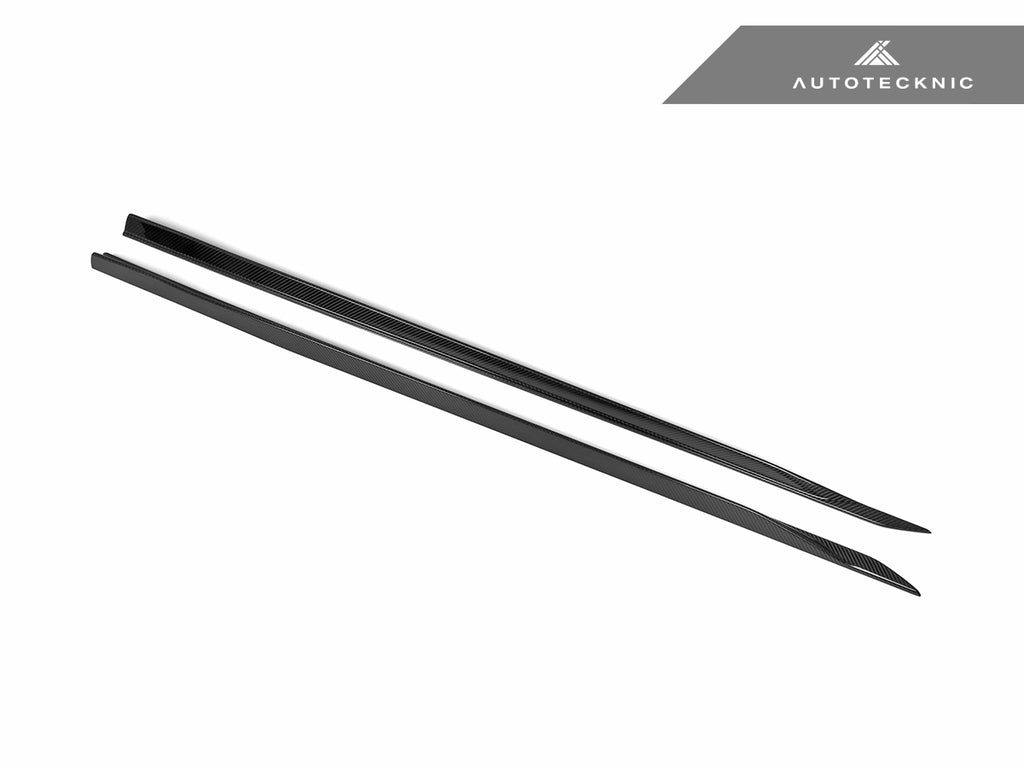 AutoTecknic Dry Carbon Fiber Side Skirt Extension Set - G60 5-Series