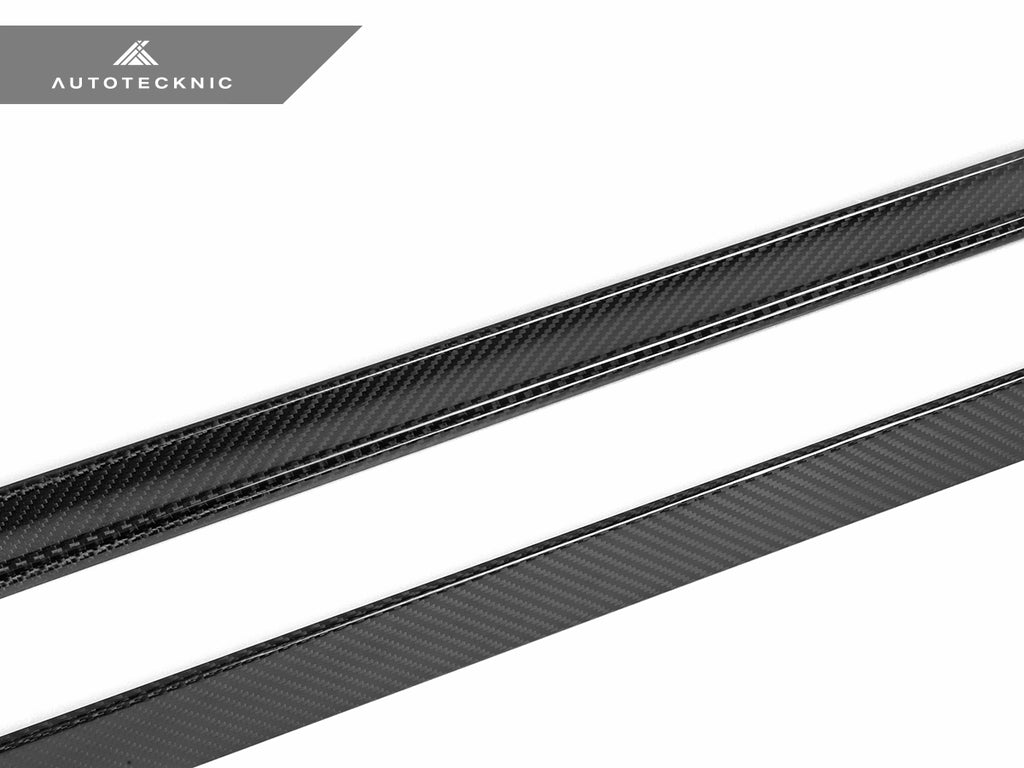 AutoTecknic Dry Carbon Fiber Side Skirt Extension Set - G60 5-Series