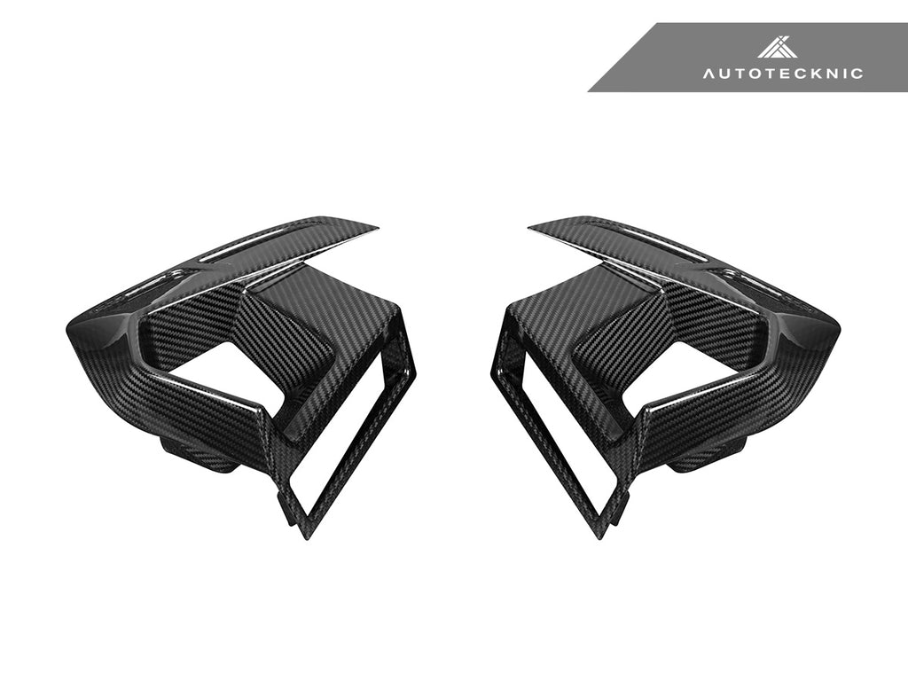 AutoTecknic Dry Carbon Front Bumper Air Vent Set - F97 X3M LCI | F98 X4M LCI