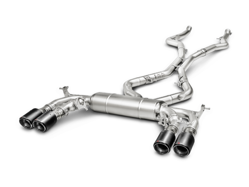 Akrapovic 15-17 BMW X5M F85 Evolution Line Cat Back Titanium w/ Carbon Tips