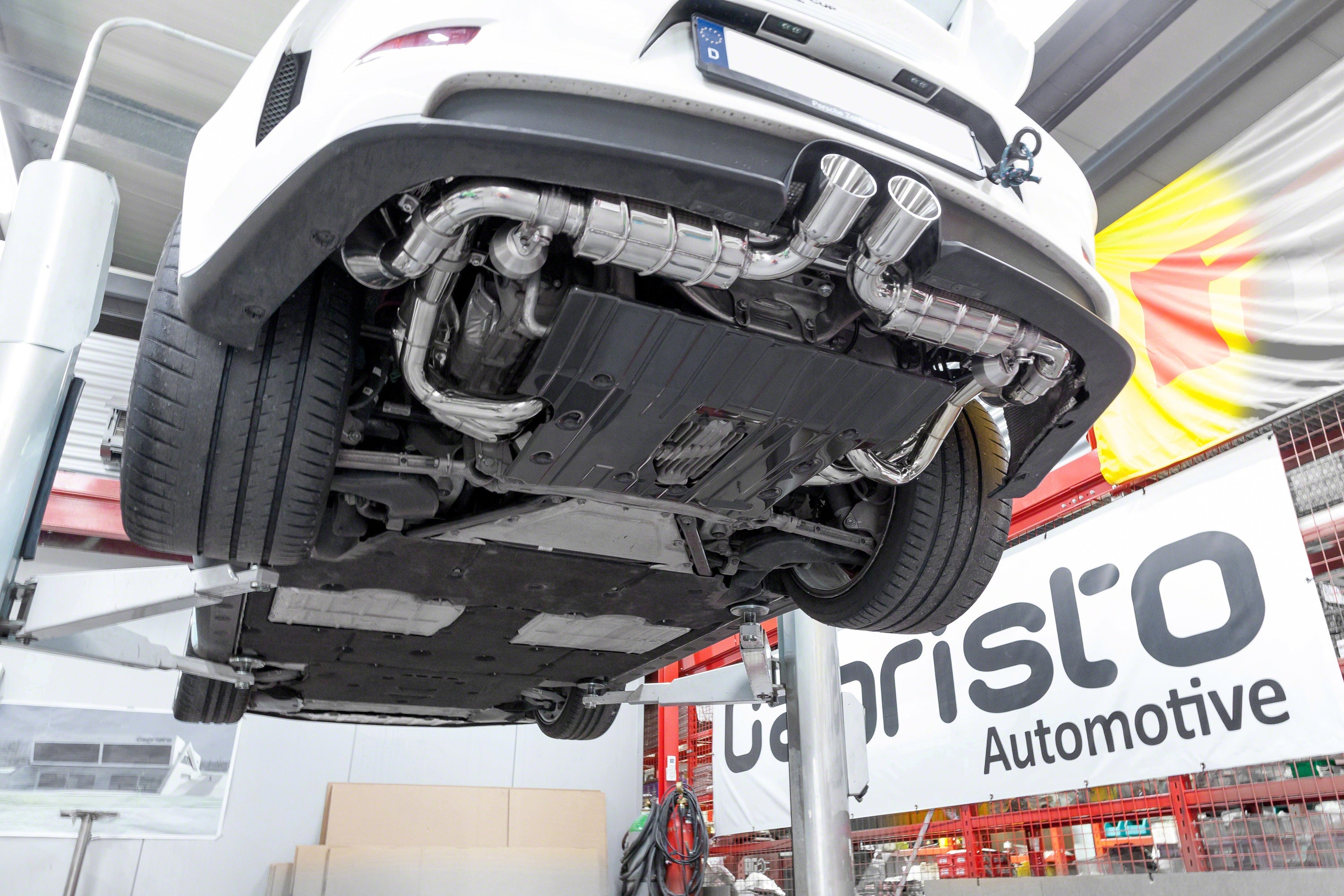 Porsche 991.1 GT3/3RS - SET: Valved Exhaust, Headers, Sport Cats, and Carbon Engine Cover CES3