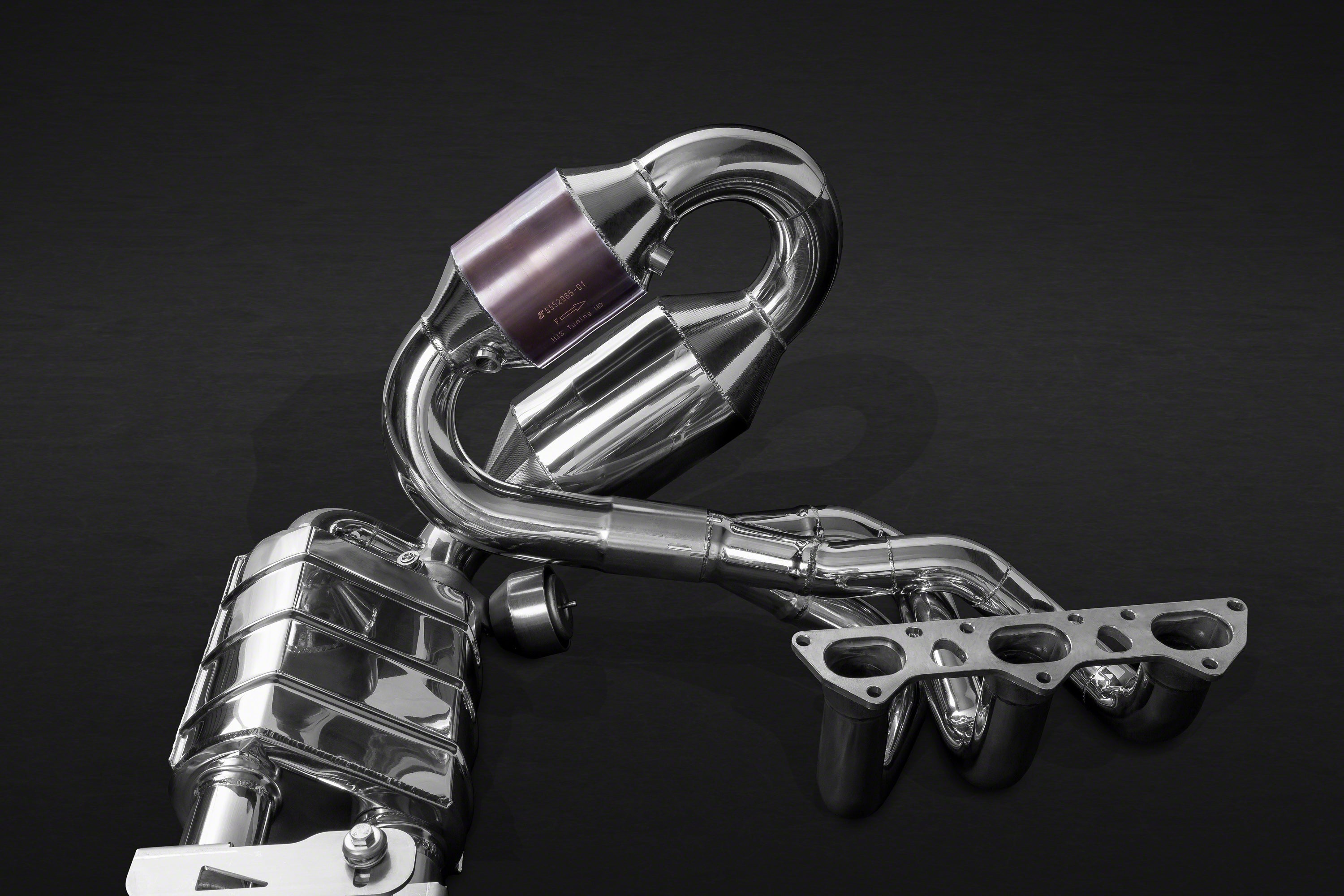 Porsche 991.1 GT3/3RS - SET: Valved Exhaust, Headers, Sport Cats, and Carbon Engine Cover CES3