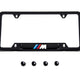 Genuine BMW M Logo Black Stainless License Plate Frame