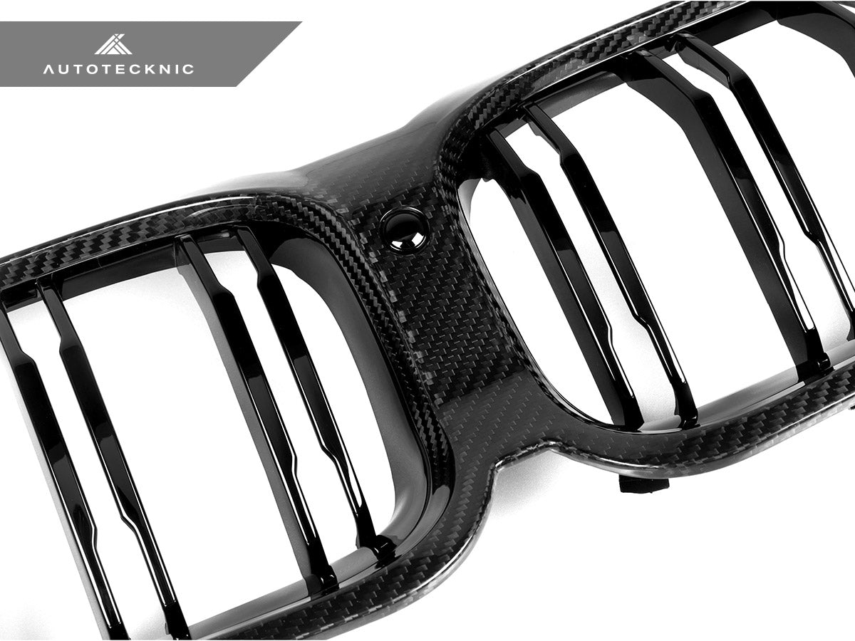 AutoTecknic Dry Carbon Dual-Slats Front Grille - G14/ G15/ G16 8-Series ...