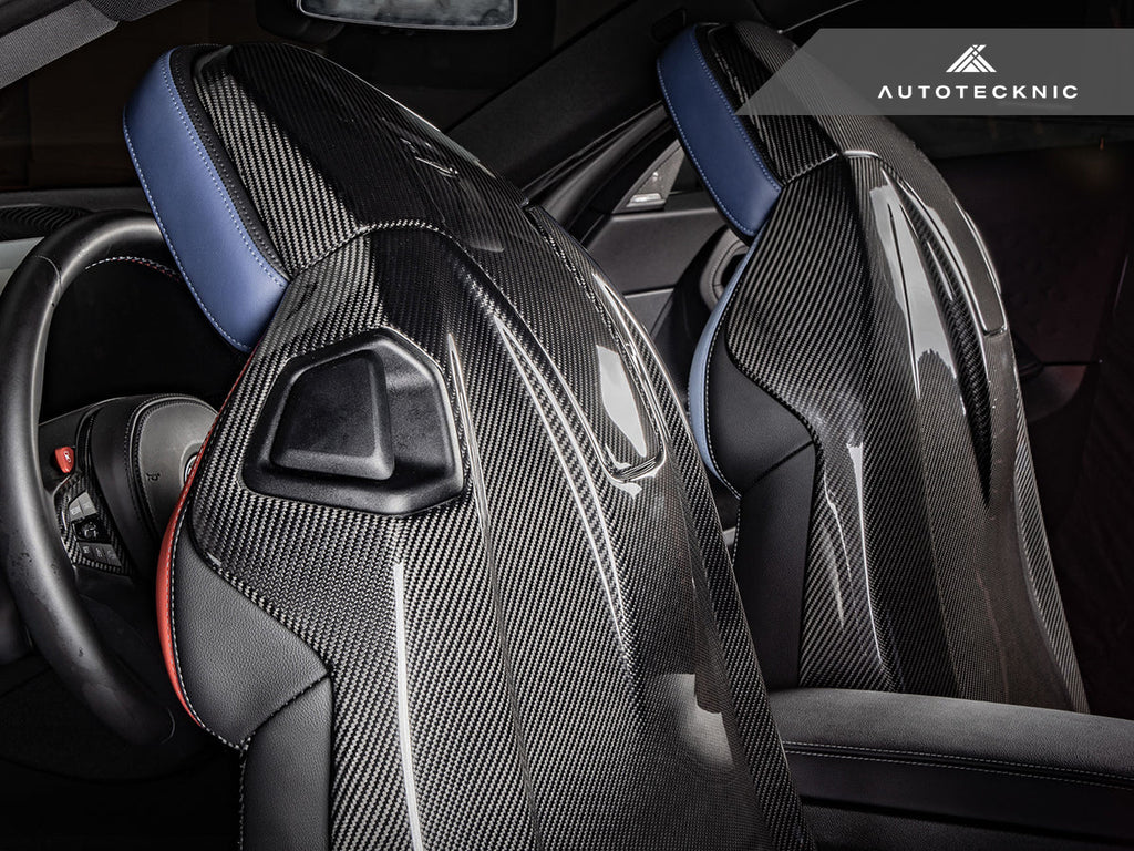 AutoTecknic Dry Carbon Full Seat Back Cover Set - G42 M240I