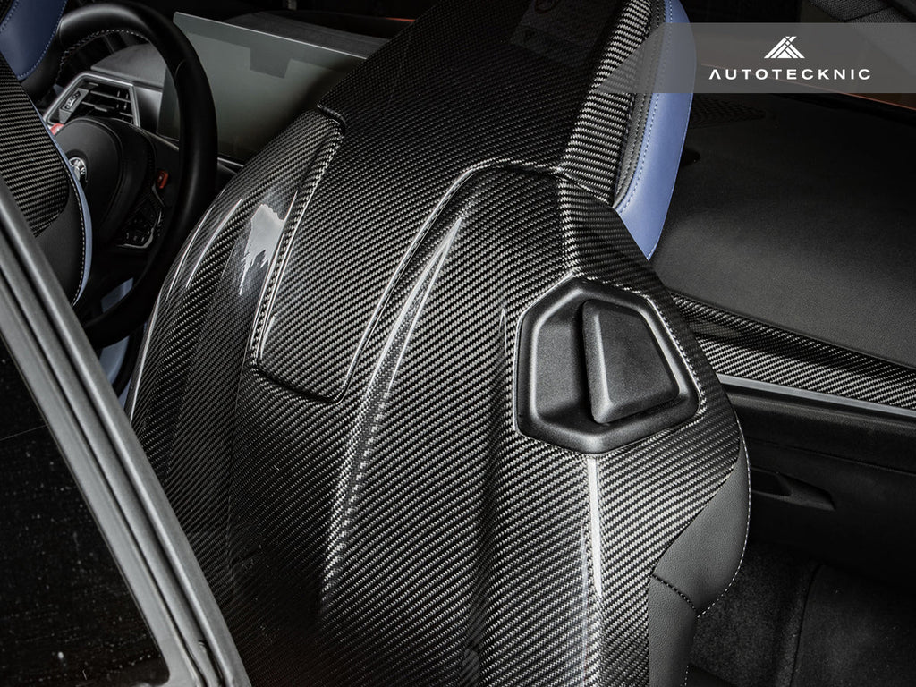 AutoTecknic Dry Carbon Full Seat Back Cover Set - F91/ F92 M8