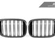 AutoTecknic Dry Carbon Fiber Dual-Slats Front Grille Set - BMW G01 X3 | G02 X4 Pre-LCI