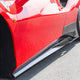 Ferrari 488/F8 - Carbon Fiber Side Skirts (With Wings)