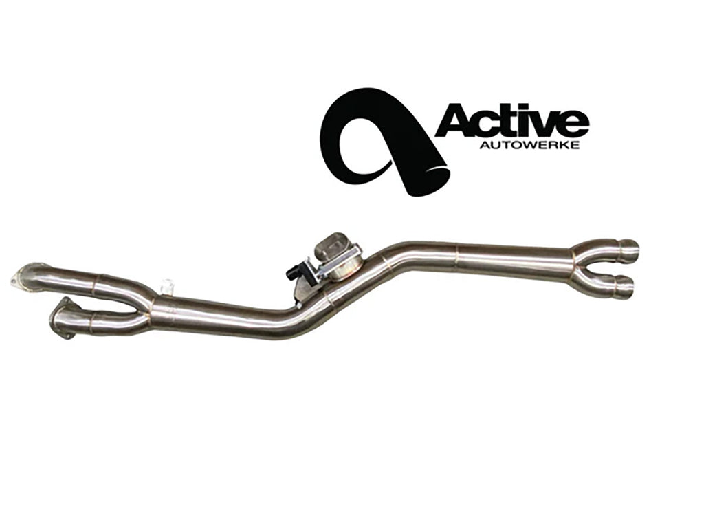 Active Autowerke Signature Single Mid-Pipe with G-Brace - G87 M2