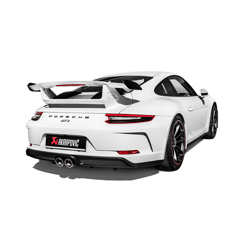 Akrapovic 2018 Porsche 911 GT3 991.2 Slip-On Race Line Titanium w/Titanium Tail Pipe Set