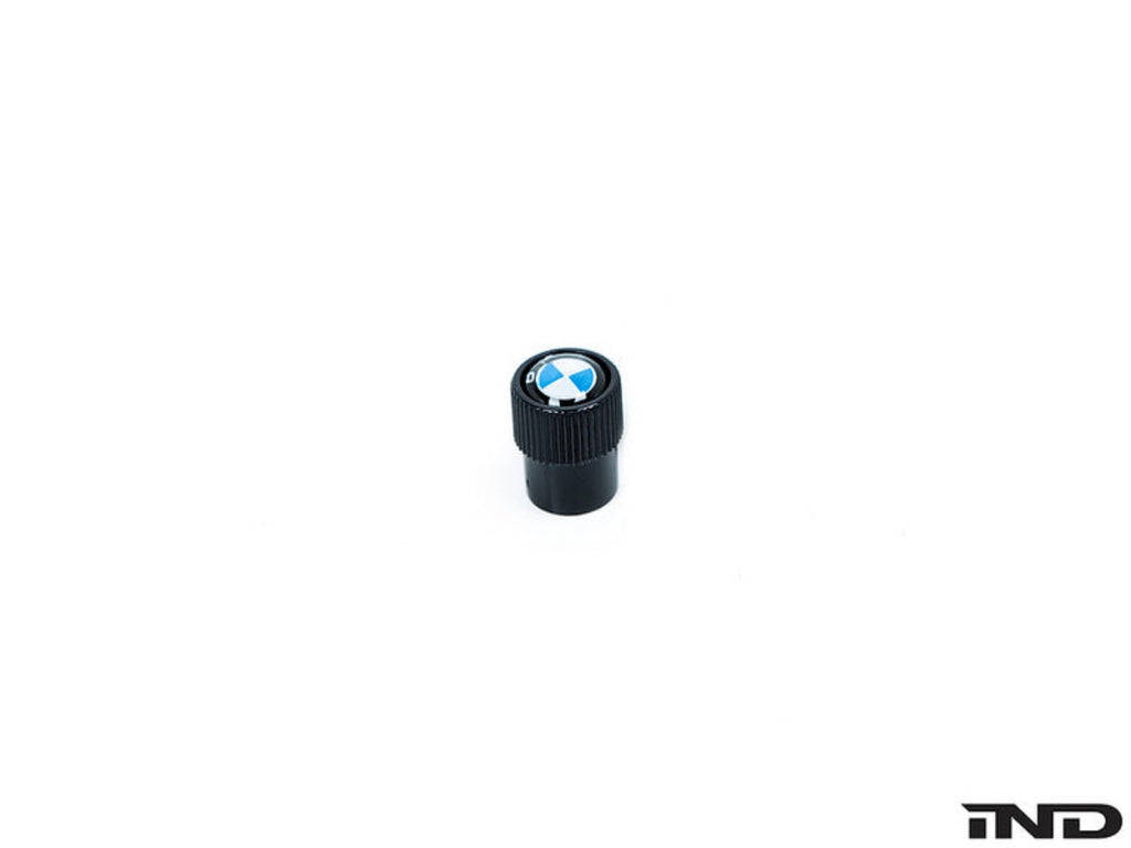 BMW Roundel Valve Stem Cap Set - Black