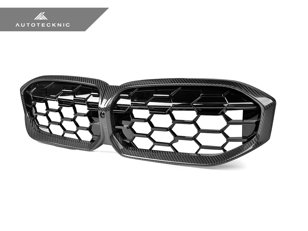 AutoTecknic Dry Carbon Fiber Honeycomb Front Grille - G20 3-Series LCI