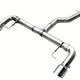 AWE Tuning Track Edition Axle Back Exhaust - Chrome Silver - 19-23 BMW 330i / 21-23 BMW 430i Base G2X
