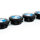 IND Gloss Black Floating Wheel Center Cap Set - 68mm