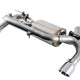 AWE Tuning Touring Edition Axle-Back Exhaust - Chrome Silver Tips (90mm) - BMW F3X 340i