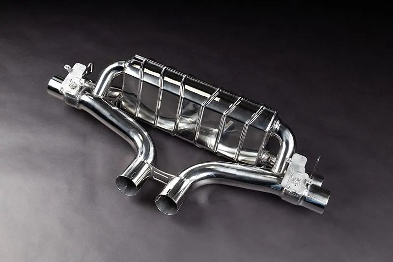 Porsche 536.1/2 Cayenne V8TT - Valved Exhaust, MidSilencer Spares + OEM Tips OE Actuators