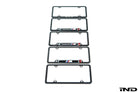 Genuine BMW M Logo Black Stainless License Plate Frame - Detail view