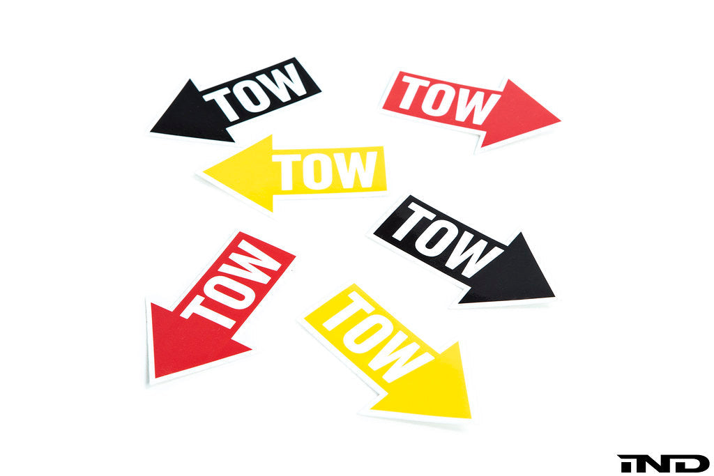 IND Directional Tow Hook Location Decal Set