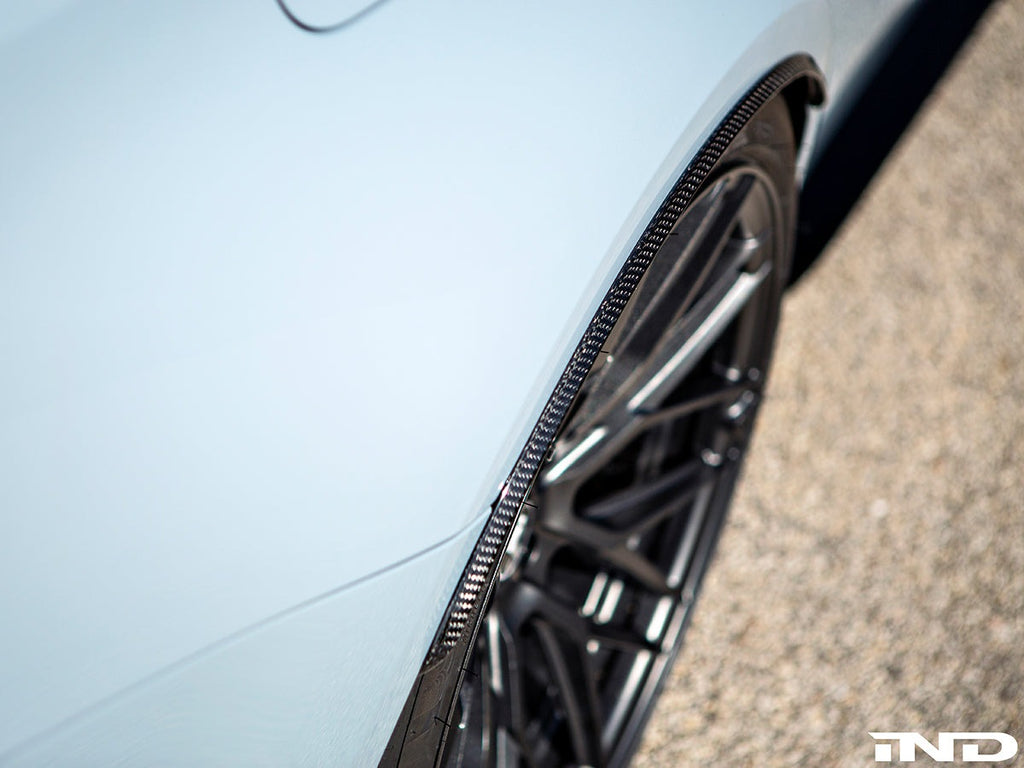 AutoTecknic Carbon Fiber Rear Wheel Arch Extension Set - G80 M3