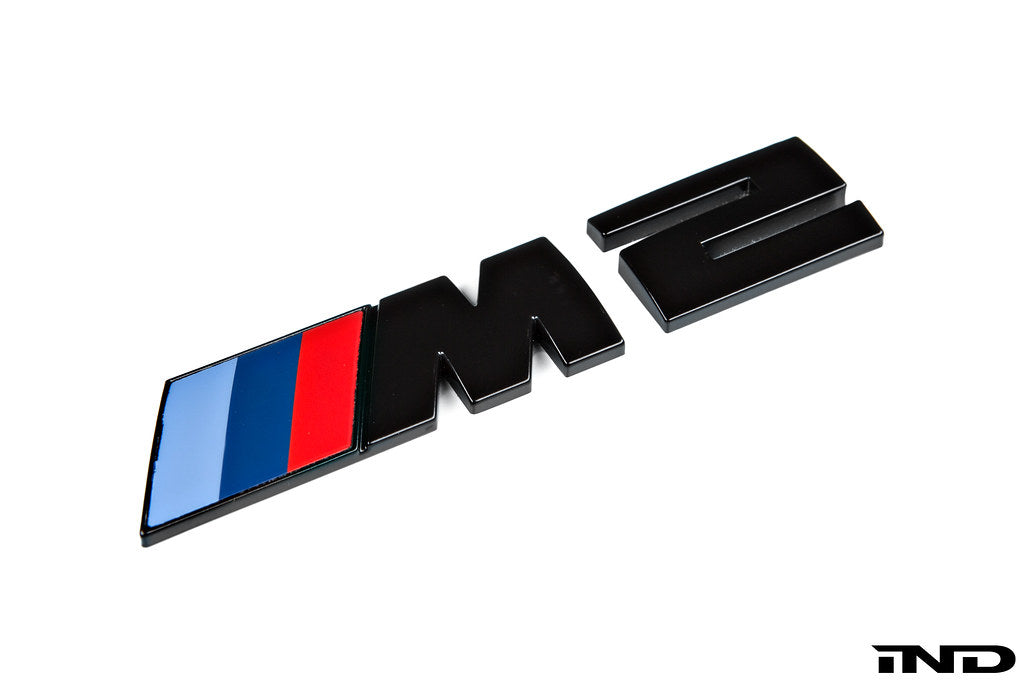 IND Gloss Black Painted Grille and Trunk Emblem Set - G87 M2