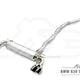 Fi Exhaust Front Pipe + Mid Pipe + Valvetronic Muffler + Quad Silver Tips (Retains OEM Valve Settings - No Remote) - G30 530i 2017-2023
