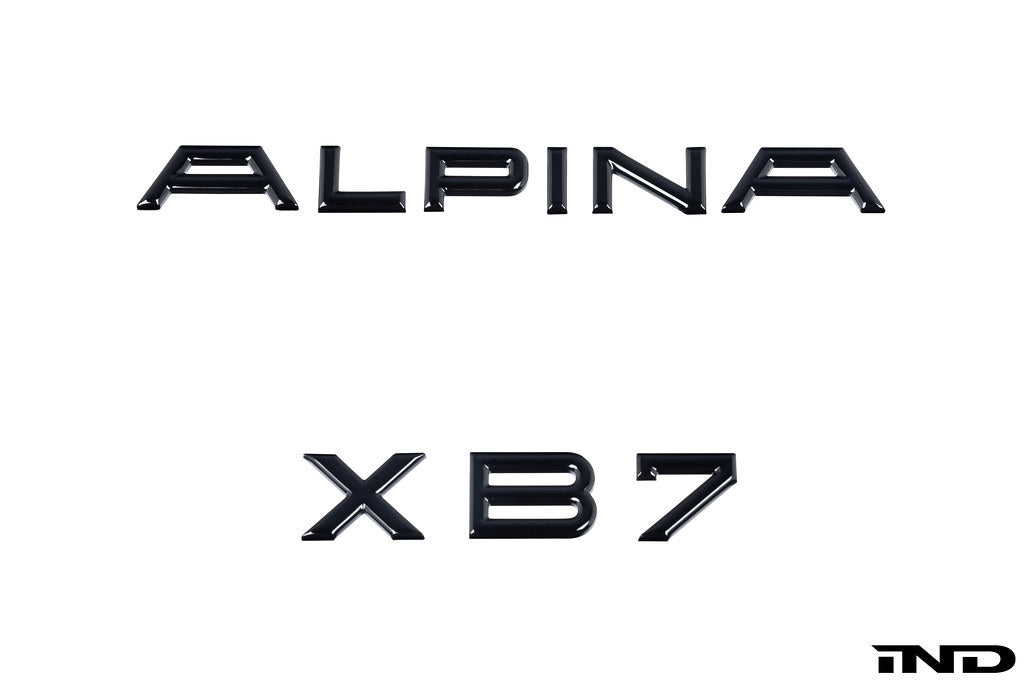 IND Painted Trunk Emblem - G07 Alpina XB7