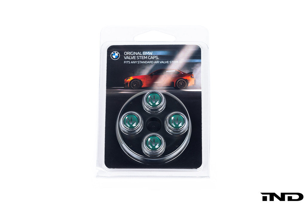 BMW Nitrogen Valve Stem Cap Set - Silver