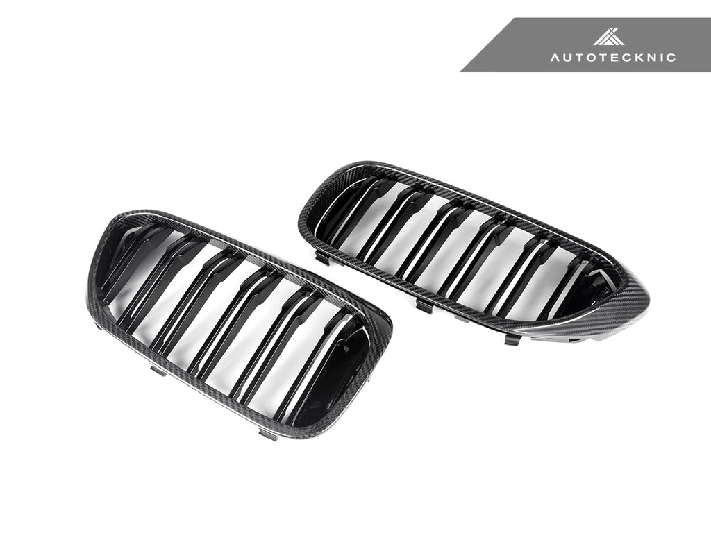 AutoTecknic Dual-Slats Carbon Fiber Front Grille Set - G30 5-Series