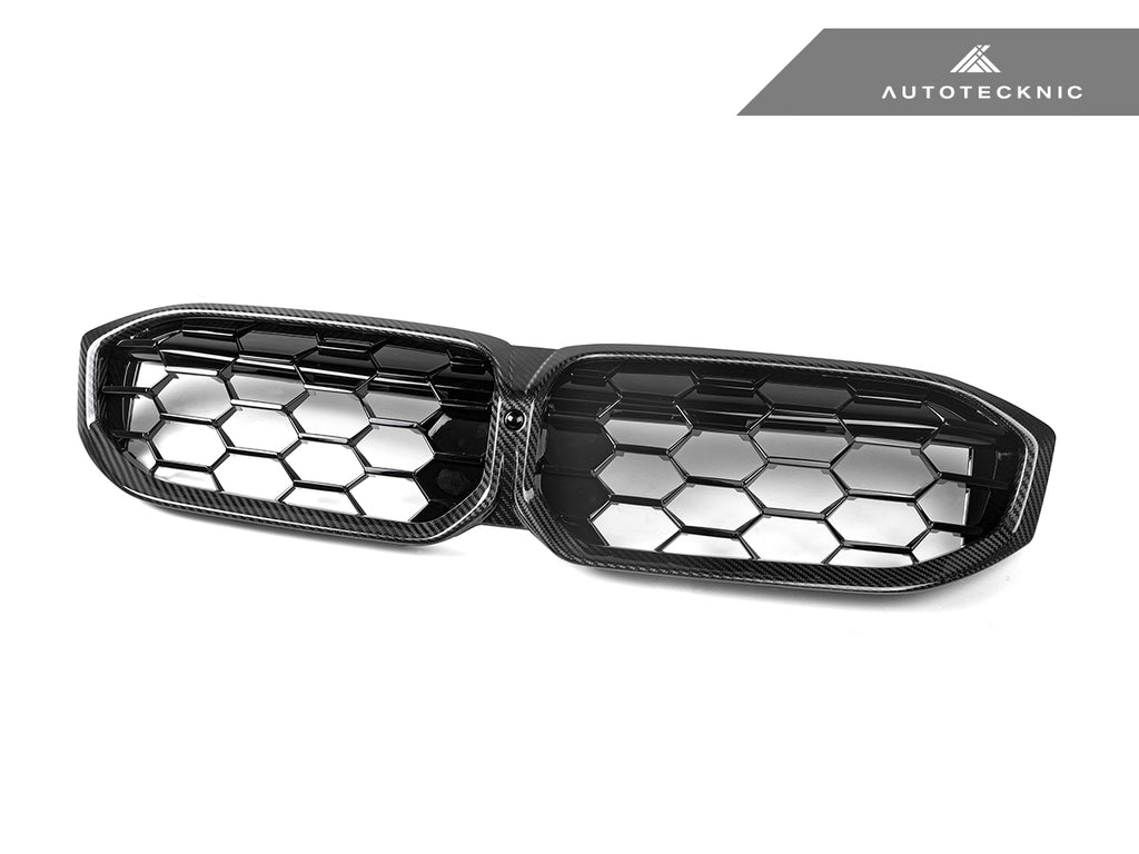AutoTecknic Dry Carbon Fiber Honeycomb Front Grille - G20 3-Series LCI