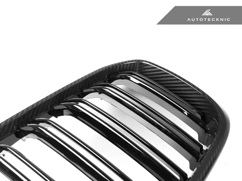 AutoTecknic Dry Carbon Fiber Dual-Slats Front Grille Set - G01 X3 | G02 X4 Pre-LCI